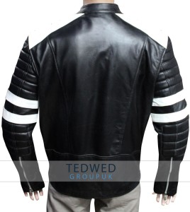 Brad Pitt Fight Club Motorcycle Leather Jacket