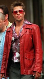 Brad Pitt Fight Club Leather Jacket