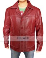 Brad Pitt Fight Club Leather Jacket
