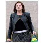 Natalie Cassidy Black Leather Jacket