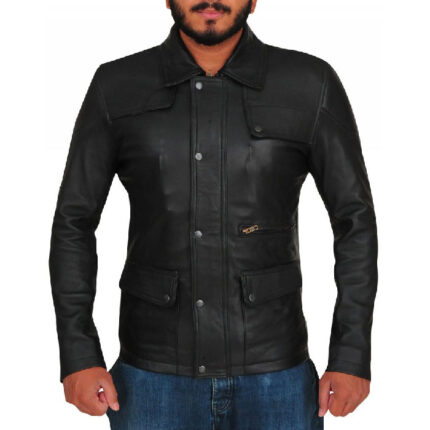 Terminator Genisys Arnold Schwarzenegger Leather Jacket