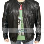 Oblow Zac Efron 17 Again Leather Jacket