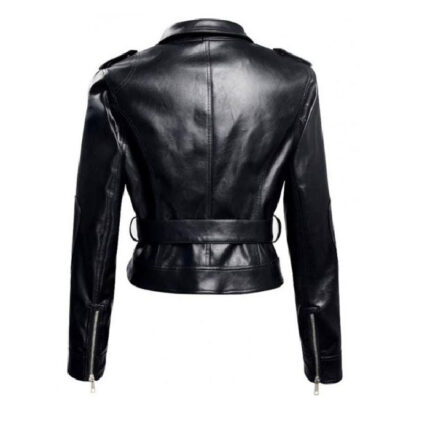 Terminator 5 Emilia Clarke Black Leather Jacket