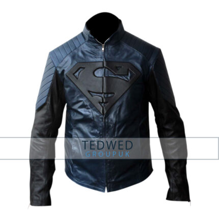 Superman Smallville Blue and Black Jacket