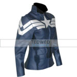 Captain America Winter Soldier Women Jacket - Image 3