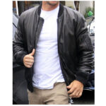 Mark Wahlberg Bomber Leather Jacket