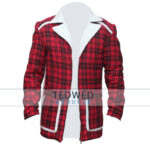 Ryan Reynolds Red Shearling Deadpool Jacket
