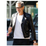 Jeff Goldblum Black Leather Jacket