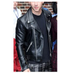 Nick Jonas Black Leather Jacket