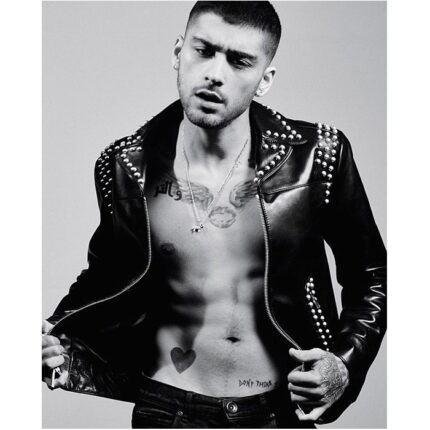 Zayn Malik Black Leather Jacket