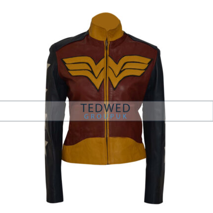 Wonder Woman Diana Prince Costume Leather Jacket