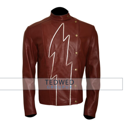 the flash season 2 jay garrick red-leather jacket