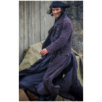 Aidan Turner Poldark S05 Ross Poldark Black Coat