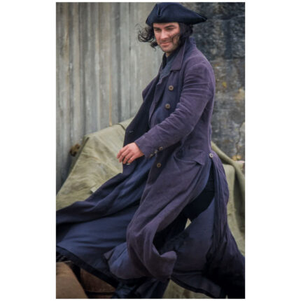 Aidan Turner Poldark S05 Ross Poldark Black Coat