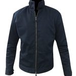 James Bond Quantum of Solace Harrington Blue Cotton Jacket