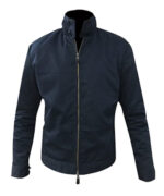 James Bond Quantum of Solace Harrington Blue Cotton Jacket