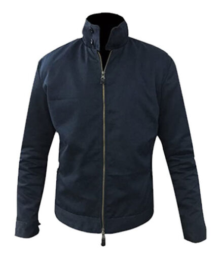 James Bond Quantum of Solace Harrington Blue Cotton Jacket