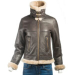 B3 Bomber Shearling Sheepskin Women Jacket