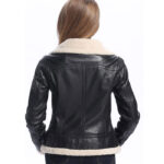 Black Shearling Leather Jacket