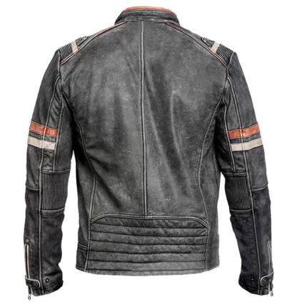 Cafe Racer Vintage Distressed Leather Jacket