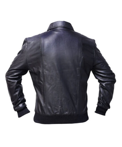 David Bowie Hero Style 1970s Real Leather Jacket