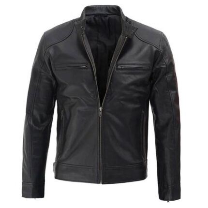 Dodge Black Leather Jacket