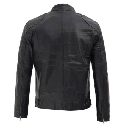 Men’s Dodge Black Leather Jacket