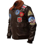 Top Gun Air Force Pilot Leather Jacket