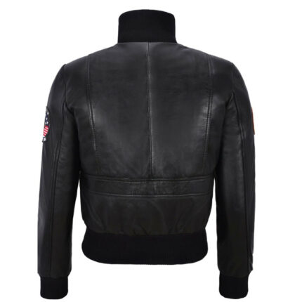Top Gun Ladies Bomber Air Force Pilot Leather Jacket