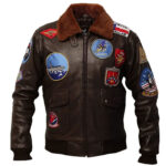 Top Gun Tom Cruise Bomber Air Force Pilot Leather Jacket