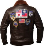 Tom Cruise Top Gun Air Force Pilot Leather Jacket