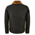 Traditional Black Shearling Jacket