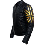 UK Flag Leather Jacket