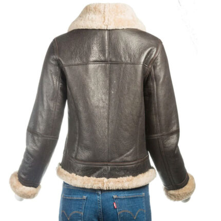 Women B3 Bomber Shearling Sheepskin Jacket