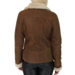 Women Brown B3 Aviator Leather Jacket