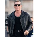 Daniel Craig Silver Chain silver chain leather Jacket