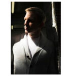 Daniel Craig Beige Shawl Collar Cardigan 007 Mcqueen Sweater
