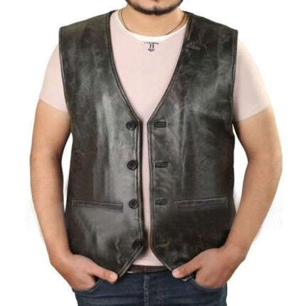 Aquaman 2 Jason Momoa Leather Vest