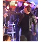 Mens Black Leather Mission Impossible 8 Tom Cruise Jacket