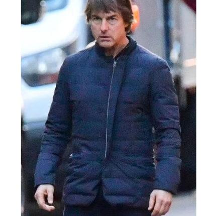 Tom Cruise Mission Impossible 8 Blue Cotton Jacket