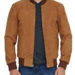 Brown Men's Suede Leather Jacket