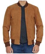 Brown Men's Suede Leather Jacket