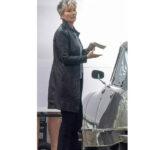 Down Cemetery Road Emma Thompson Leather Coat