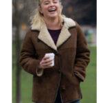 Florence Pugh We Live in Time Women's Shearling Leather Jacket