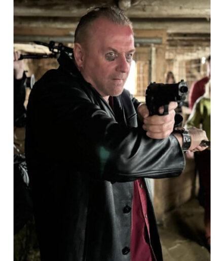 Scott Alan Ward White in A Hard Place Leather Coat